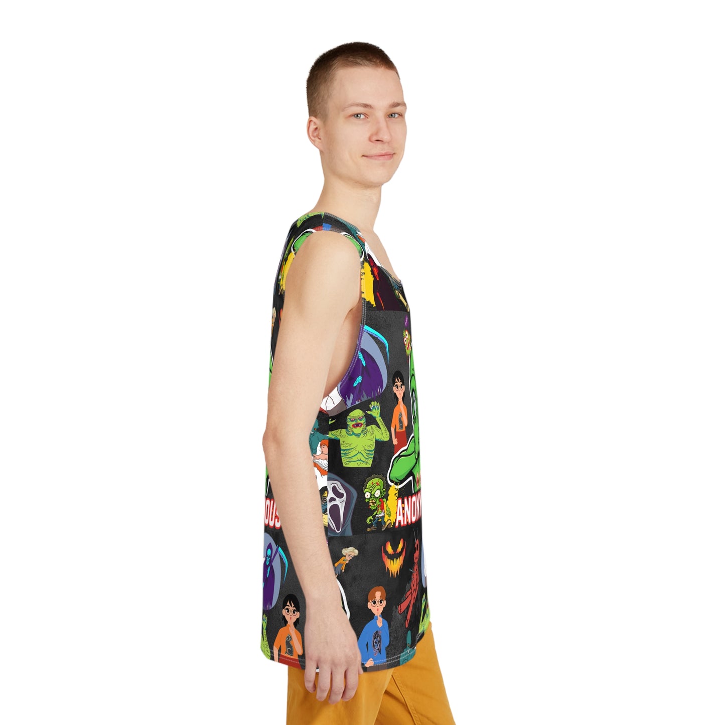 Men's "Anonymous" Graphic Tank Top - For Bro's Who Like to Keep Their Sh*t Tight