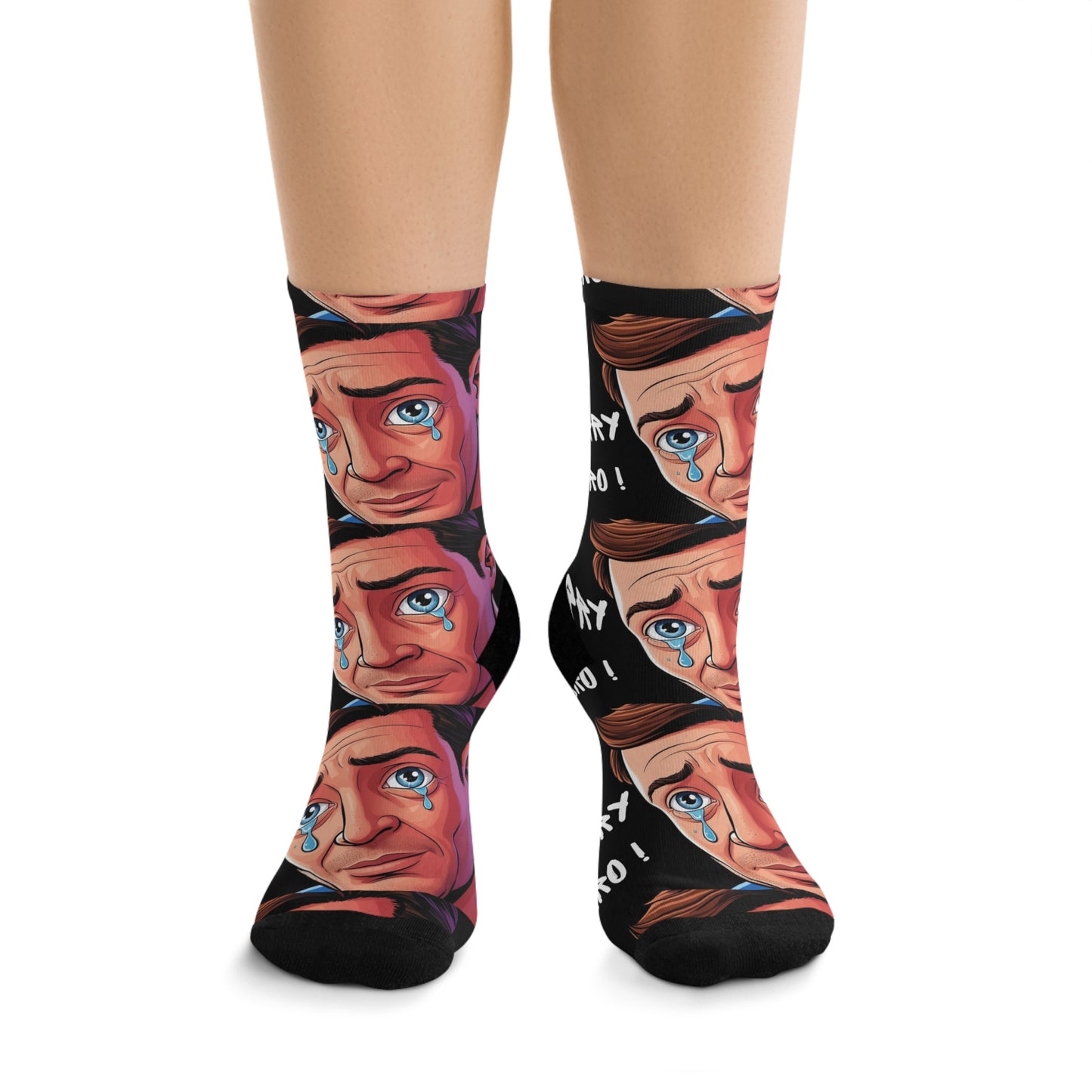 Funny Apology Socks - Recycled Poly - Tell the World "I'm Sorry, Bro!"