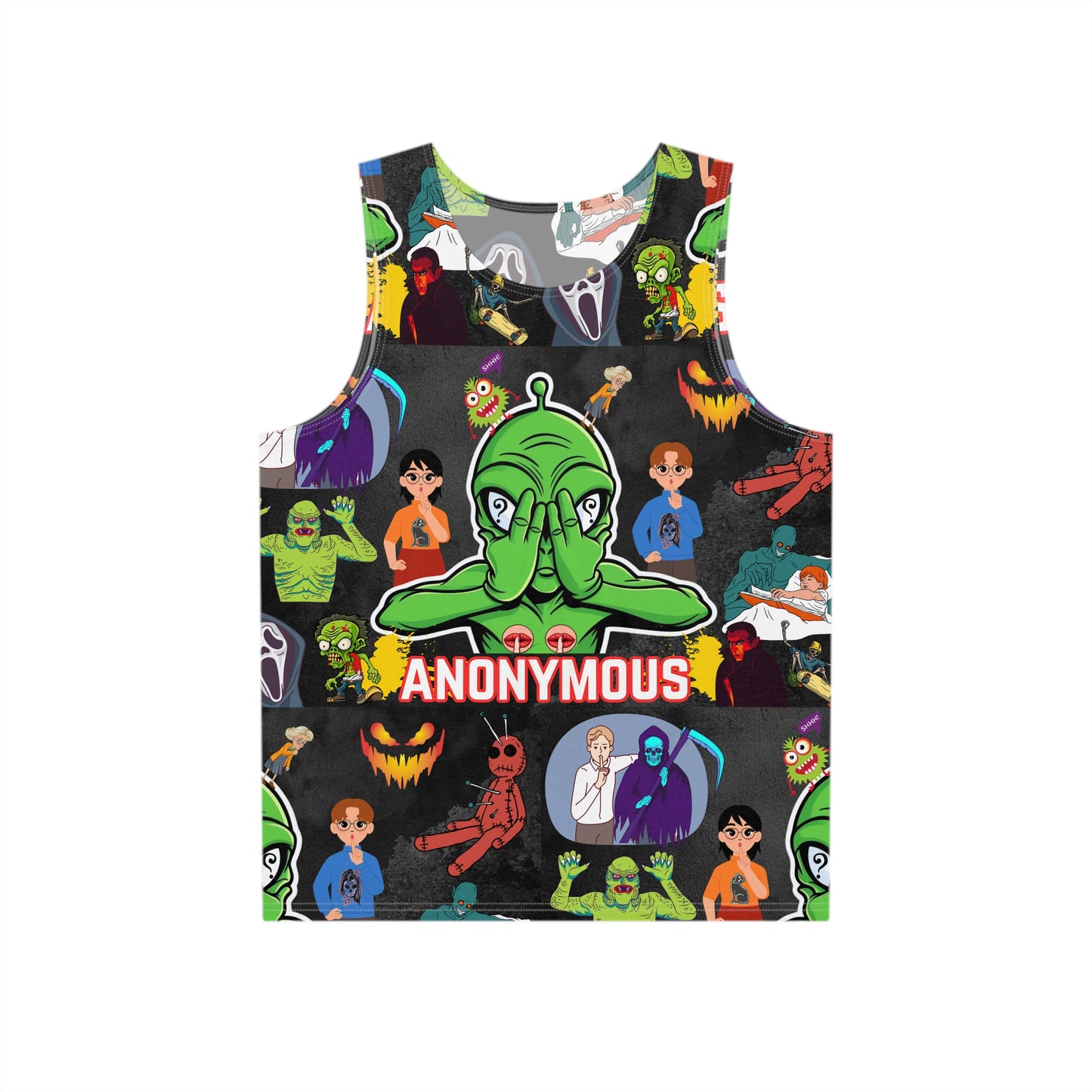 Men's "Anonymous" Graphic Tank Top - For Bro's Who Like to Keep Their Sh*t Tight