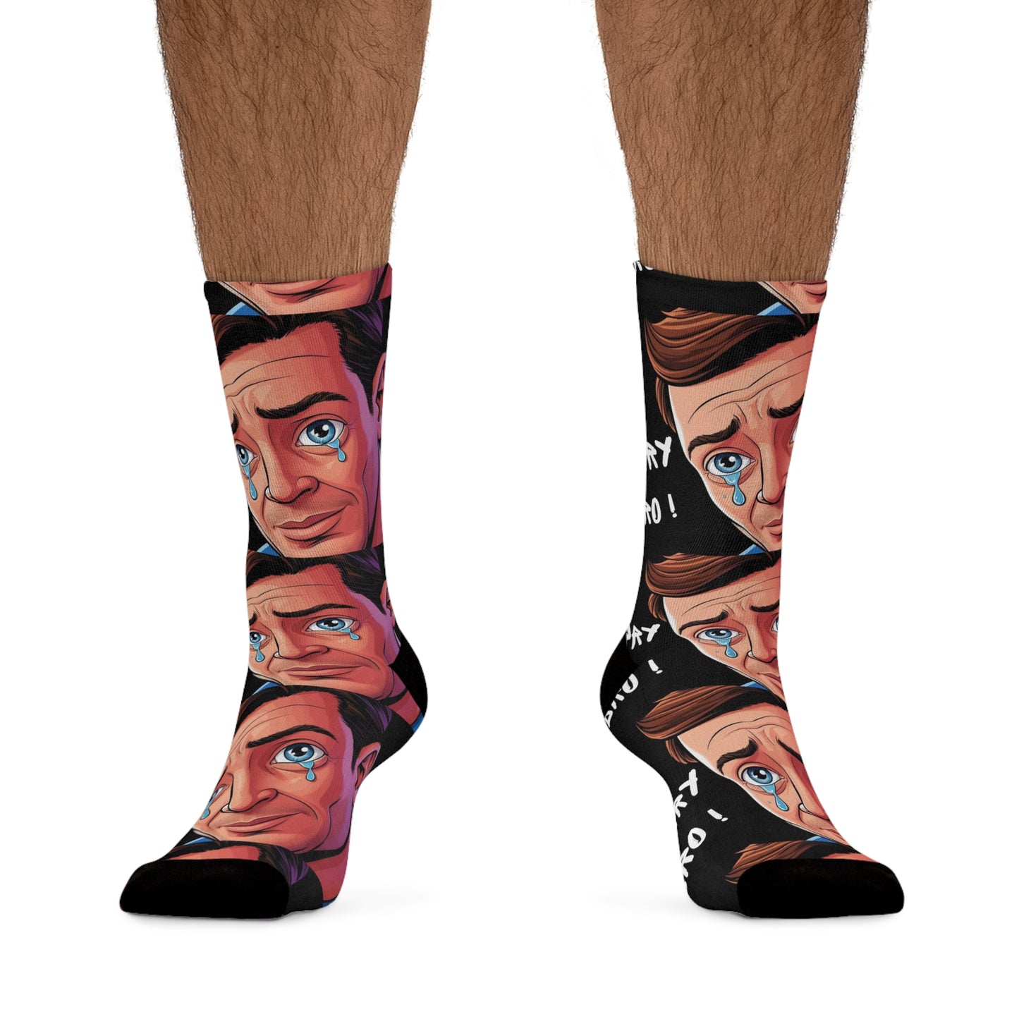 Funny Apology Socks - Recycled Poly - Tell the World "I'm Sorry, Bro!"